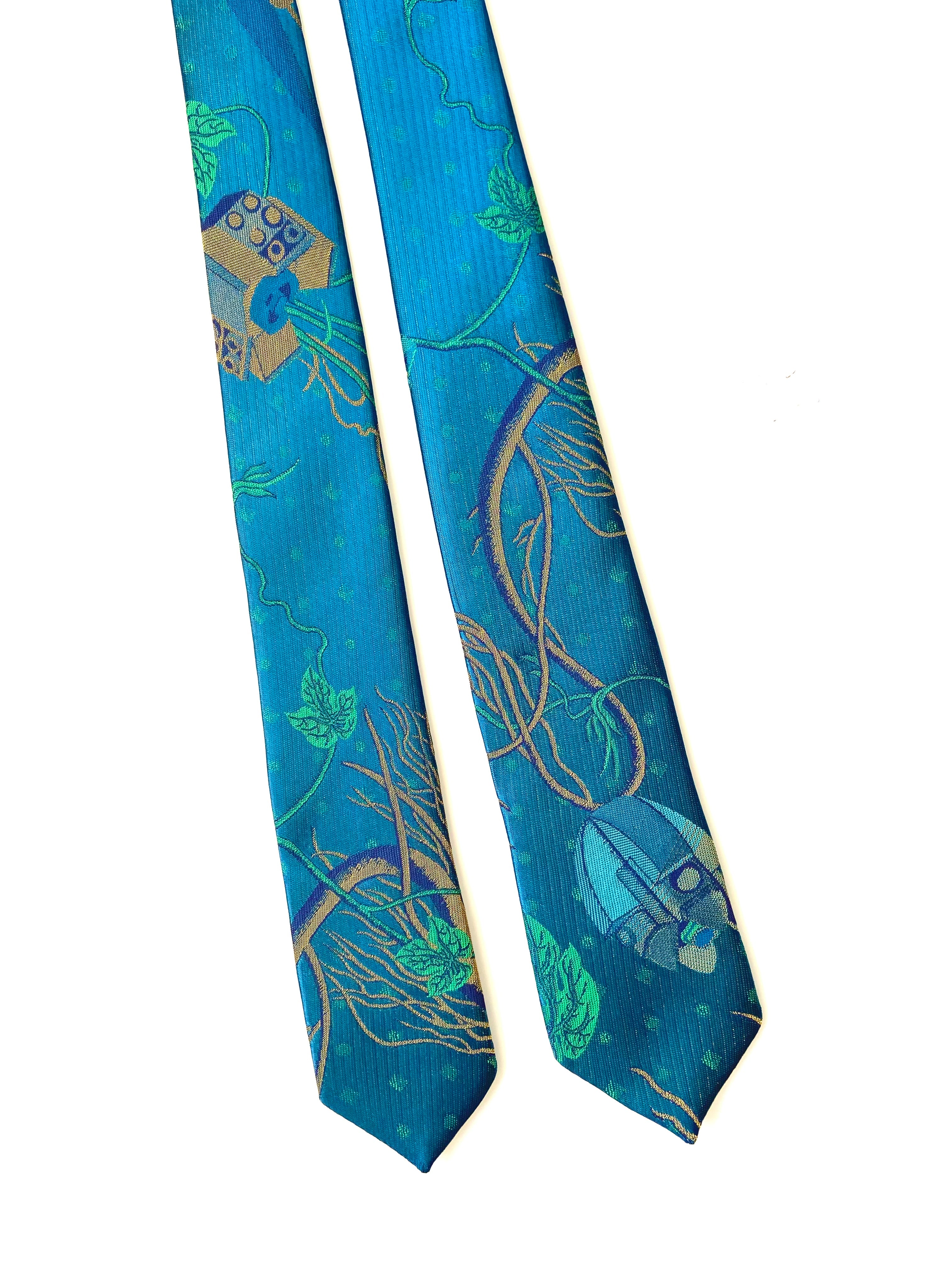 Brocade New Ties - PETROLEUM