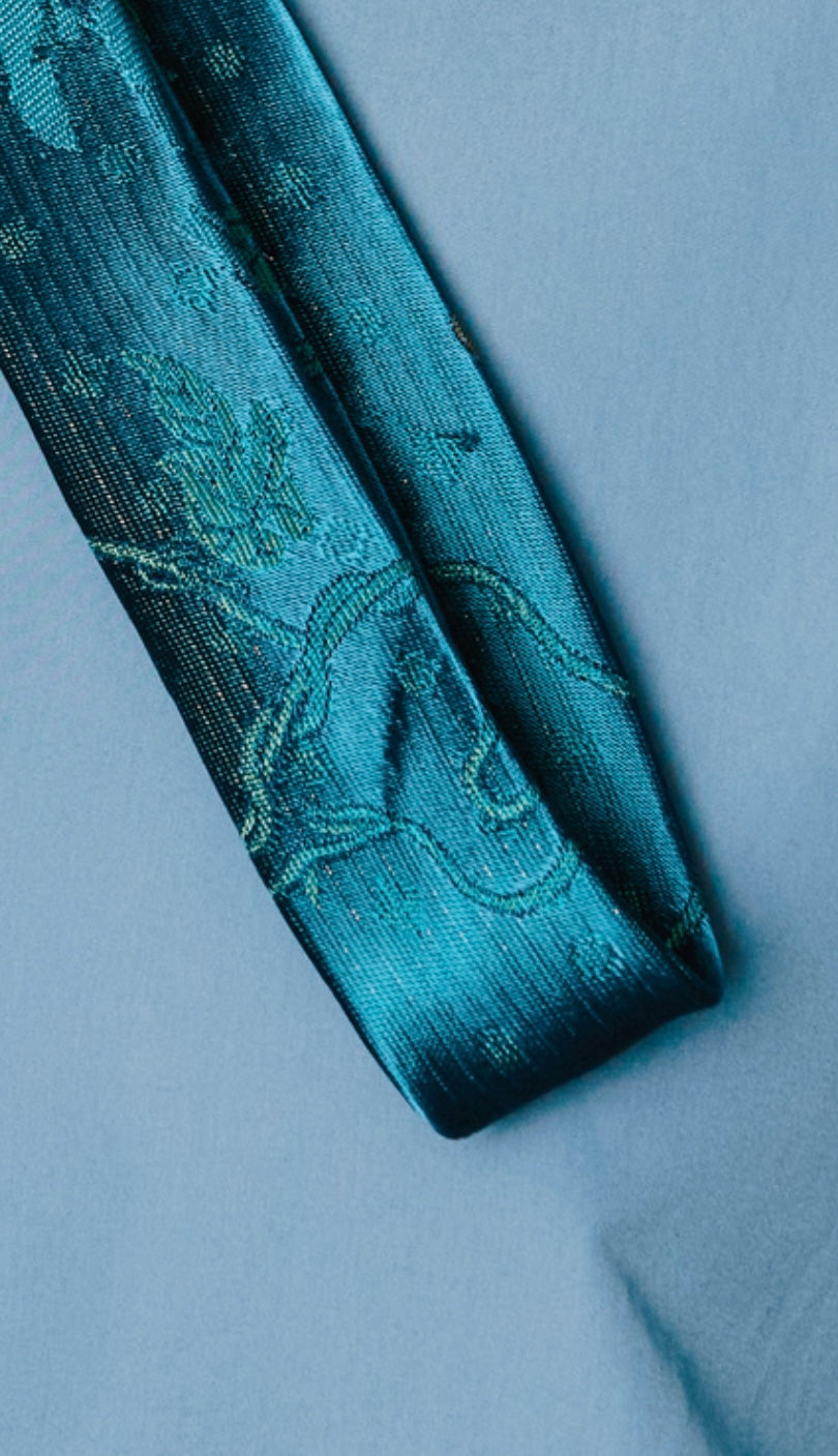 Brocade New Ties - PETROLEUM