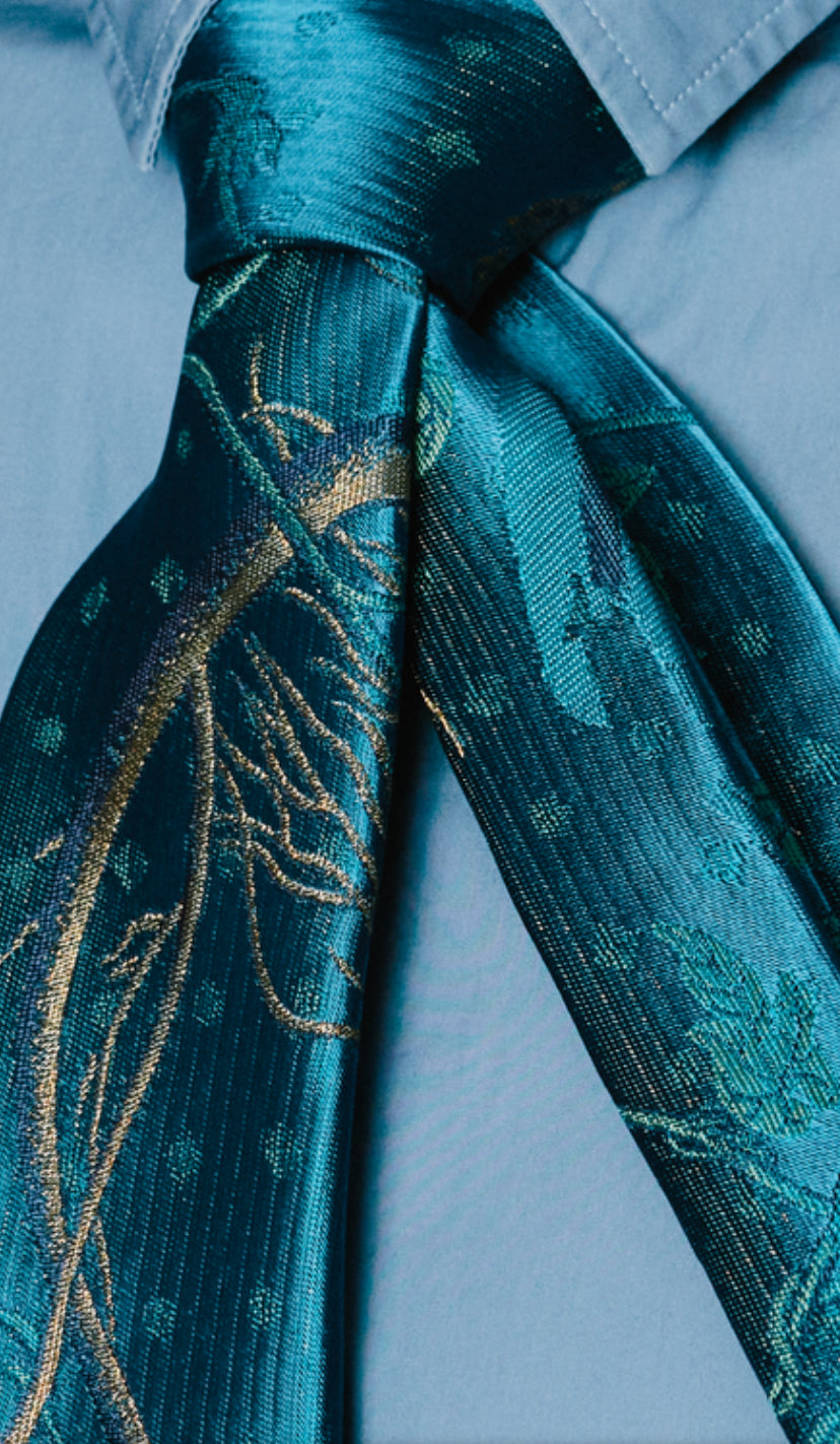 Brocade New Ties - PETROLEUM