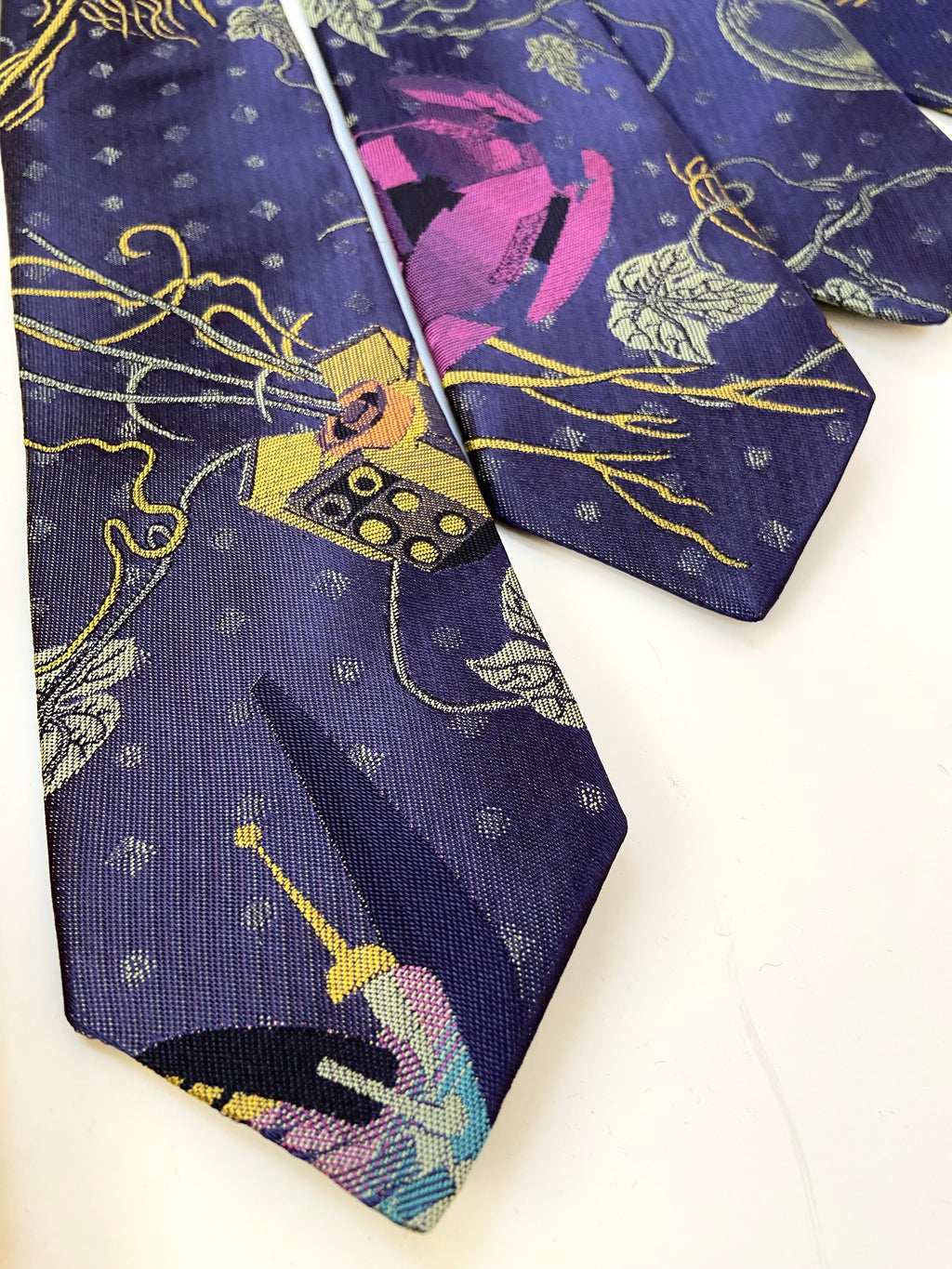 Brocade New Ties - MIDNIGHT BLUE